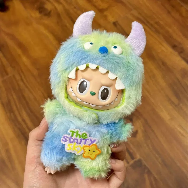 Labubu Clothing – Fluffy Starry Sky Monster Onesie